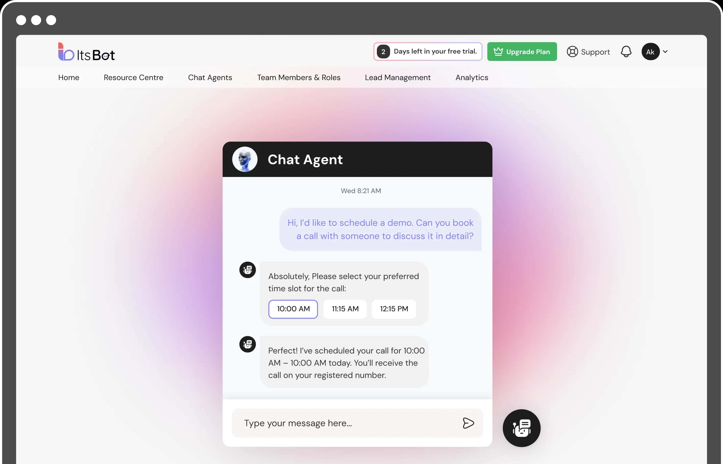 ItsBot Smart Appointment Booking