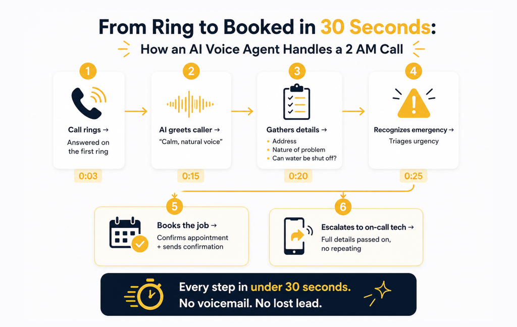 From Ring to Booked in 30 Seconds