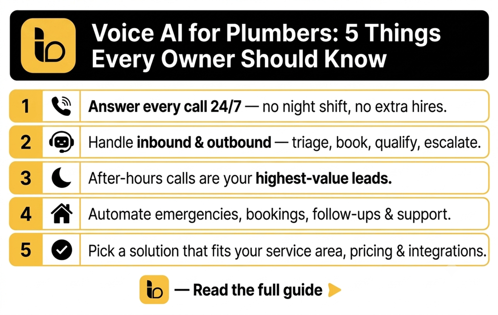 Voice AI for Plumbers: 5 Things Every Owner Should Know